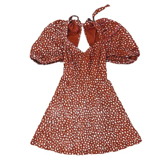 ANTHROPOLOGIE Brand: The Odell’s Ariel Puff Sleeve Mini Dress - Picture 3 of 6